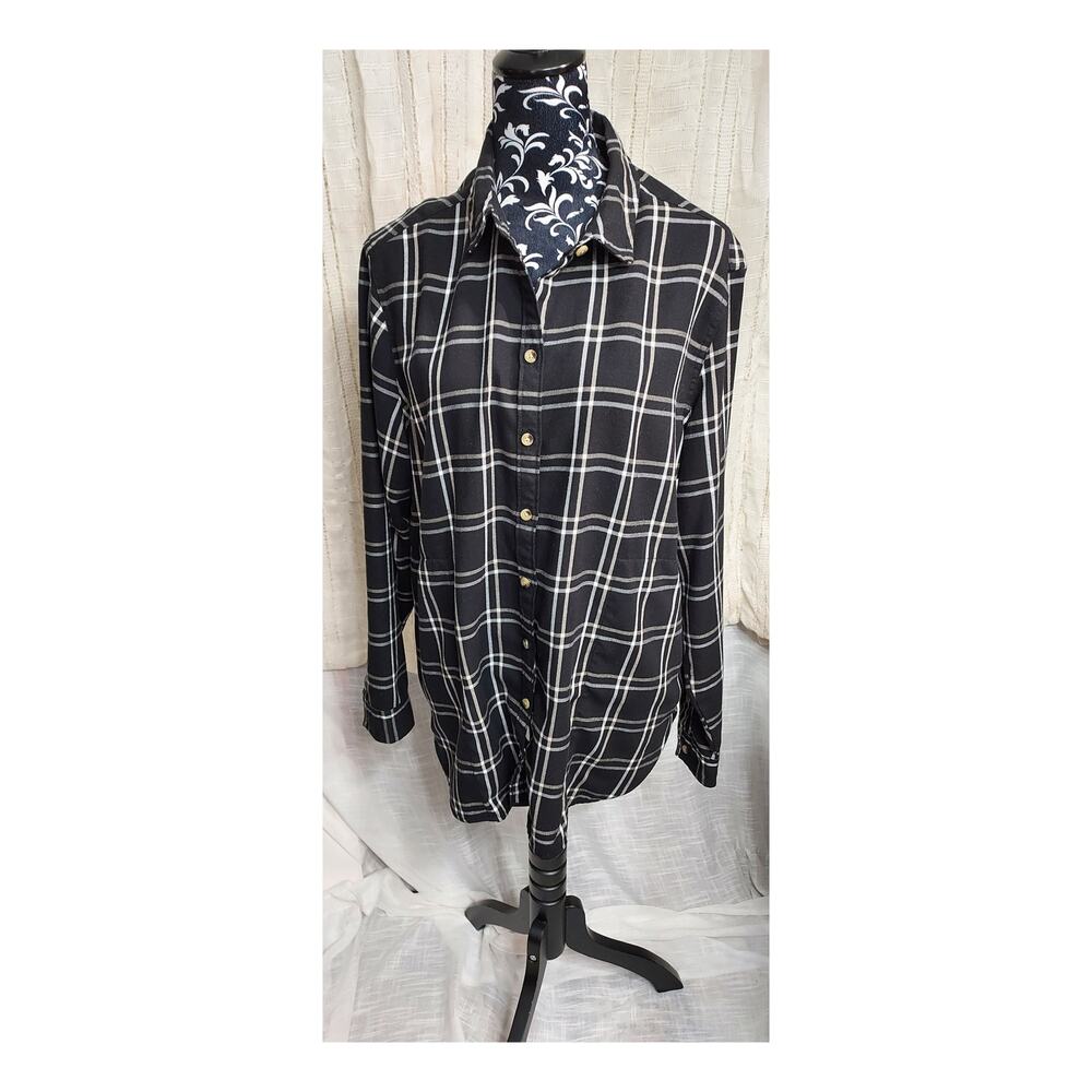 Jach's Girlfriend New York Women's Cozy Plaid Button Down Size XL